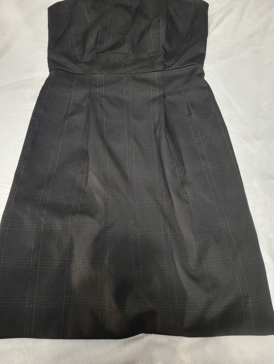 5/$20**RW & Co Size 2 Black Pinstripe Dress With Lace Detailing - Picture 3 of 6